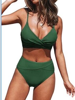 NWT Women's Twist High-Waist Bikini Sets‎ Swimsuit SIZE SMALL